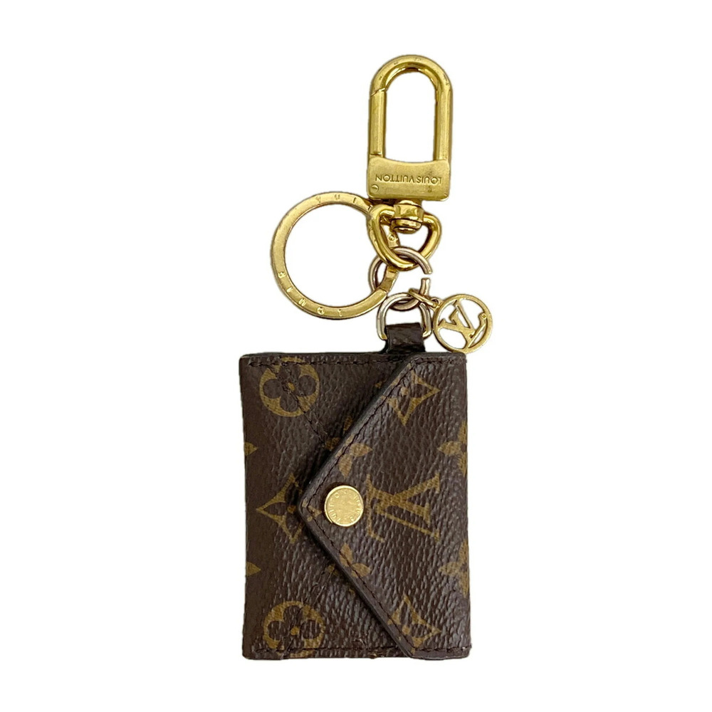 Louis Vuitton Keychain Charm Monogram Portefeuille Kirigami M69003 Brown Women's